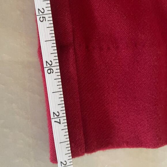 cAbi Ava Dark Red / Burgundy Straight Leg Trousers / Dress Pants  Size 4 - Picture 13 of 14
